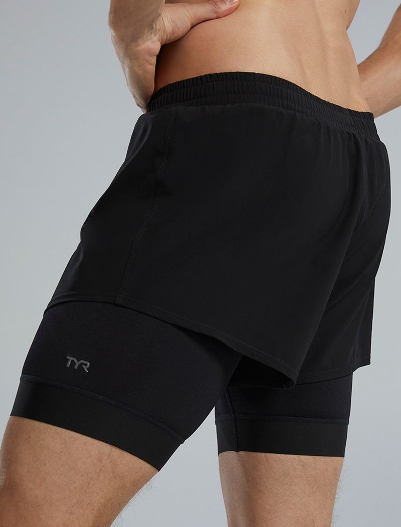 Black Tyr Durafast Elite® Lap Men's Shorts | US-LSKE98347