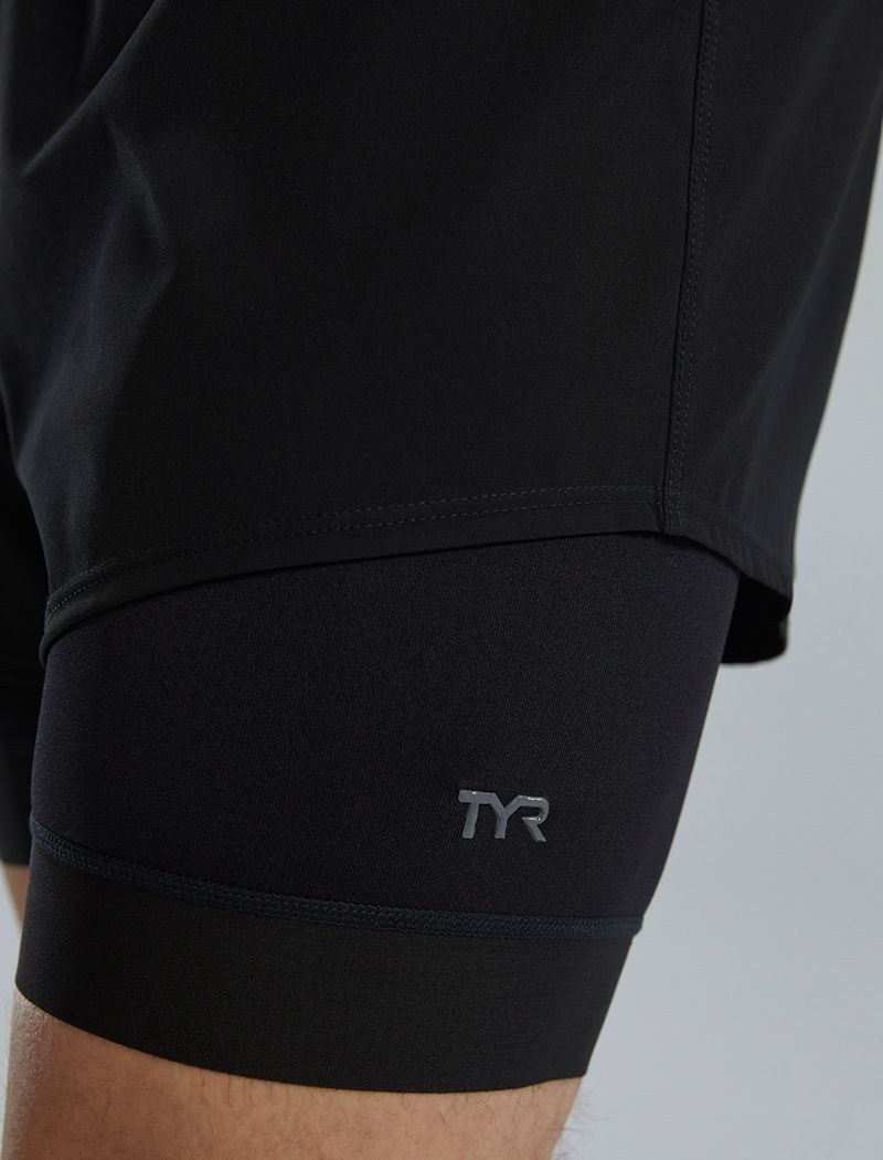 Black Tyr Durafast Elite® Lap Men's Shorts | US-LSKE98347