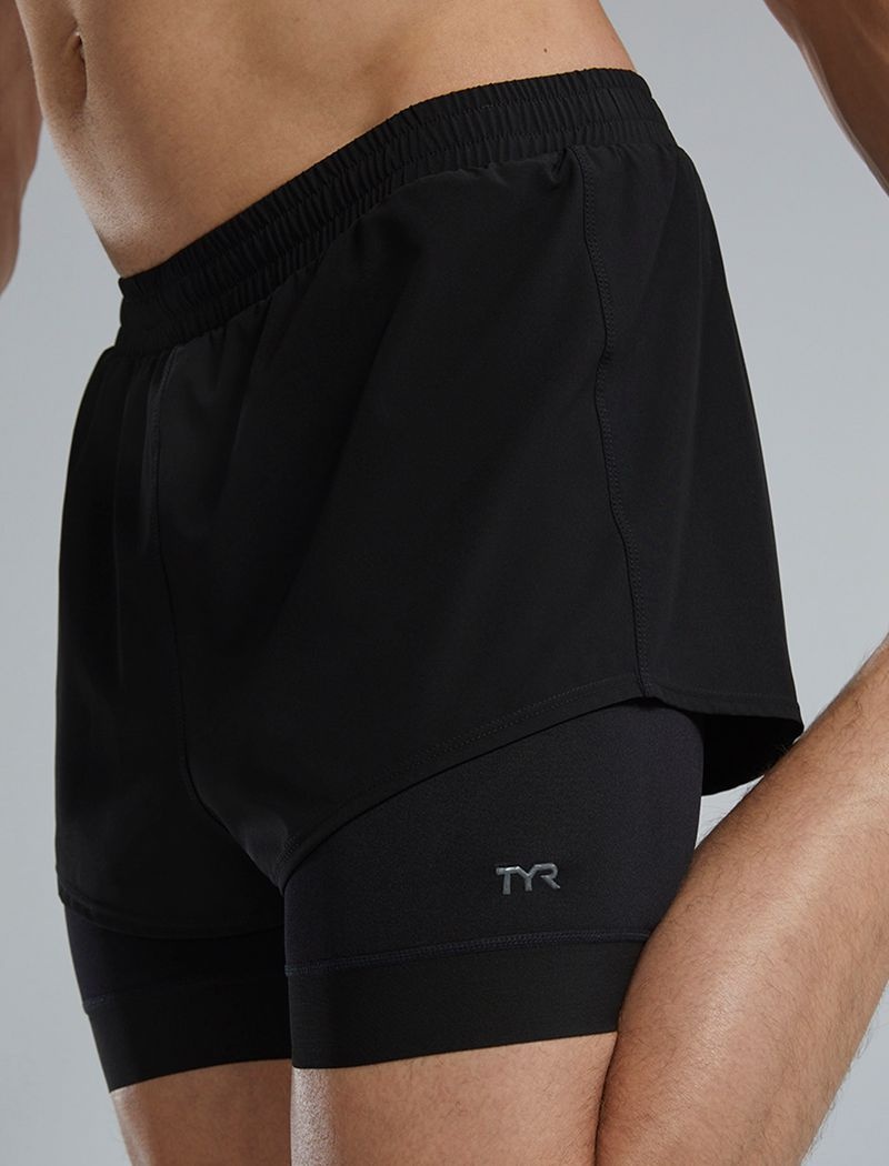 Black Tyr Durafast Elite® Lap Men's Shorts | US-LSKE98347