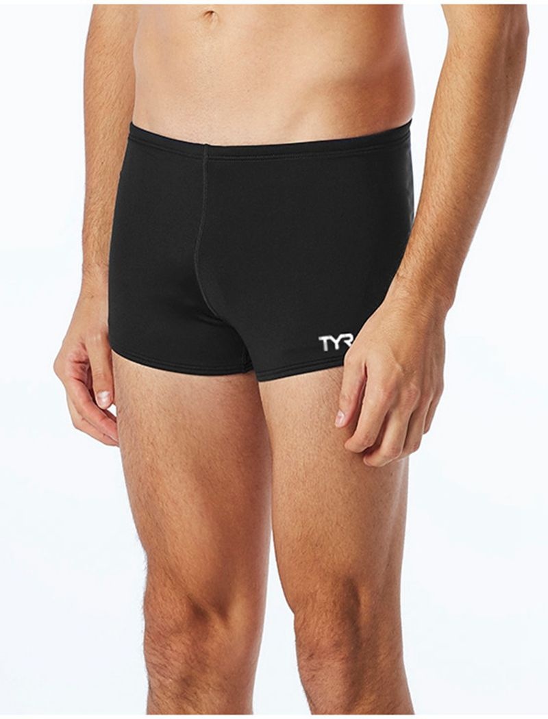 Black Tyr Durafast Elite® Square Leg Men\'s Swimsuit | US-MFVY58697