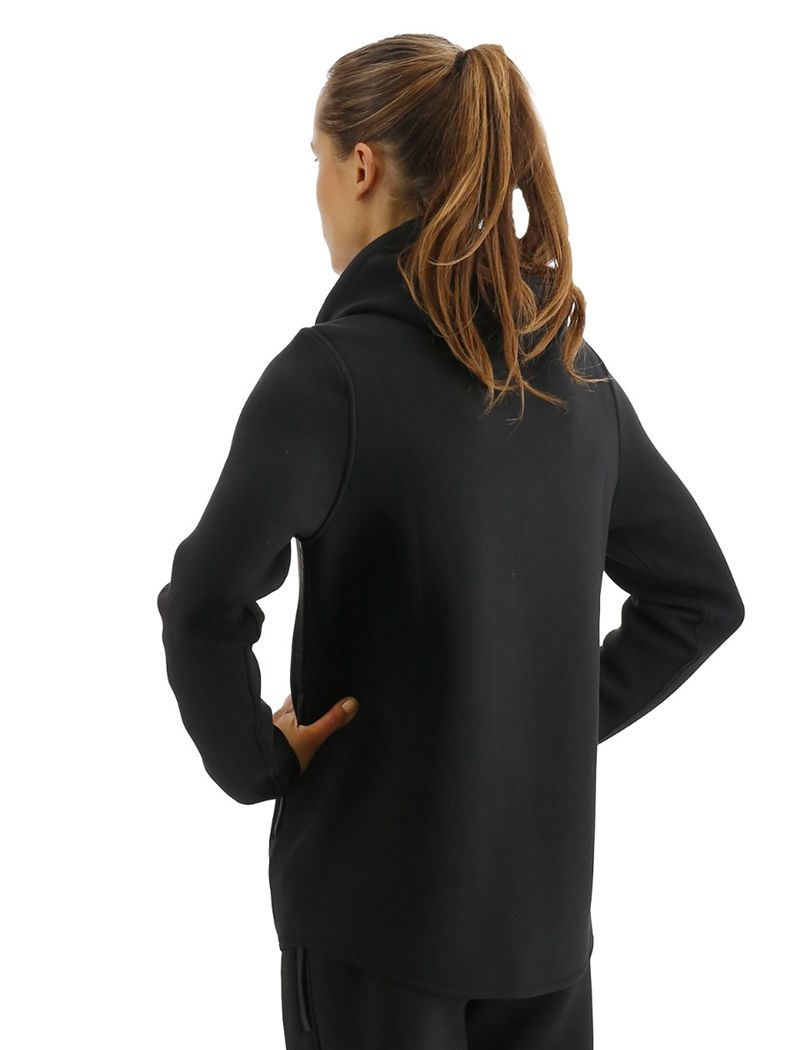 Black Tyr Elite Team Full Zip Women's Hoodie | US-NDWU10685