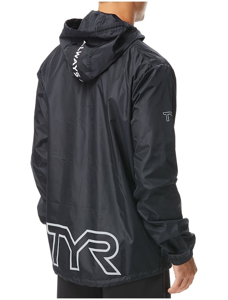 Black Tyr Elite Team Men's Windbreaker | US-SYNP87659