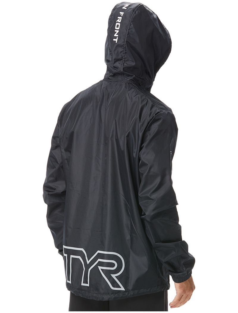 Black Tyr Elite Team Men's Windbreaker | US-SYNP87659