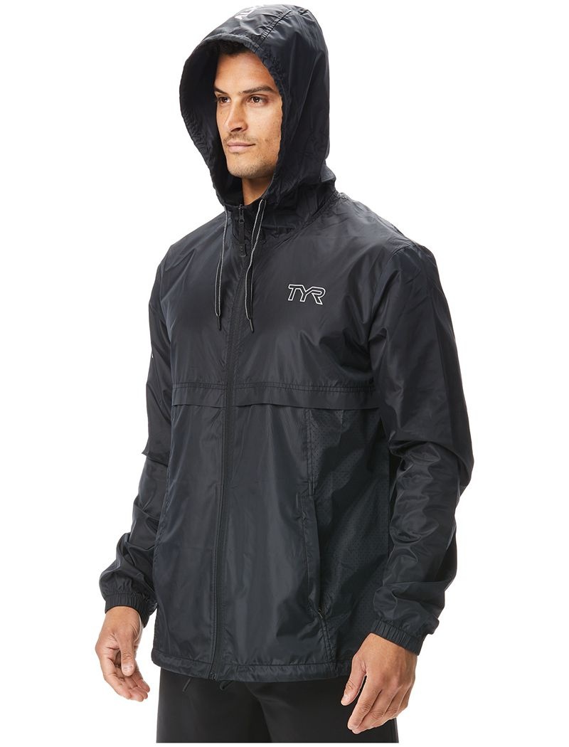 Black Tyr Elite Team Men's Windbreaker | US-SYNP87659