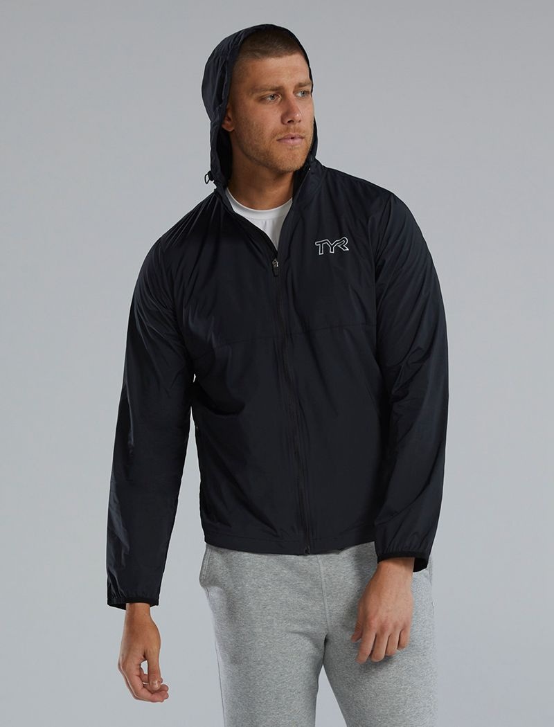 Black Tyr Hydrosphere™ Atlas Windbreaker Men's Jacket | US-SIJK91024