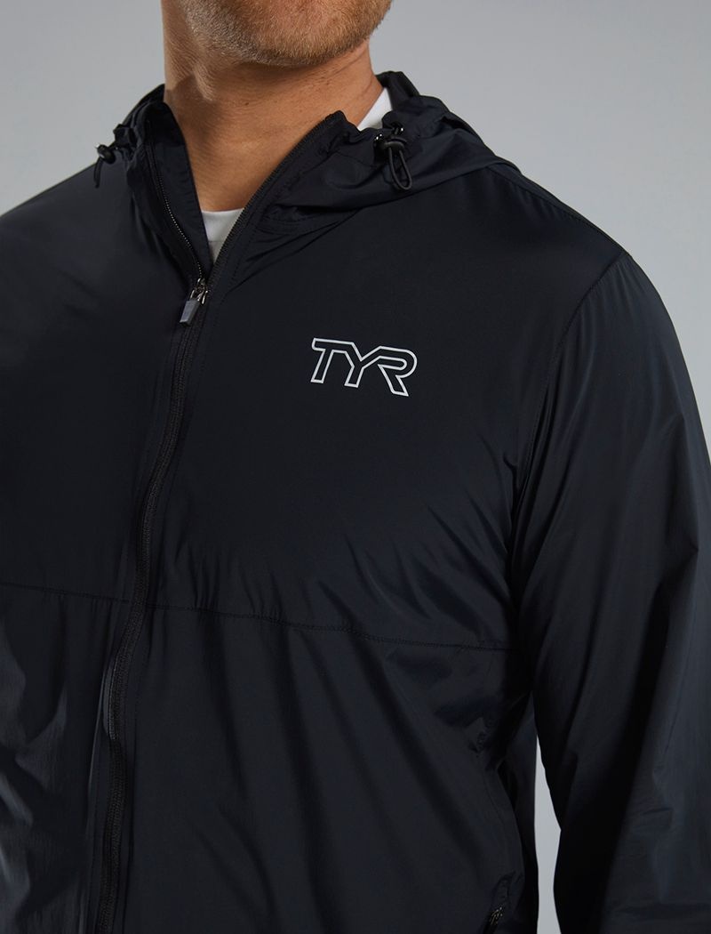 Black Tyr Hydrosphere™ Atlas Windbreaker Men's Jacket | US-SIJK91024