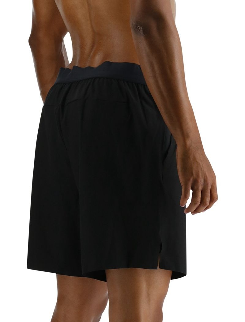 Black Tyr Hydrosphere™ Lined 7 Unbroken Big Logo Men's Shorts | US-GZTJ56034