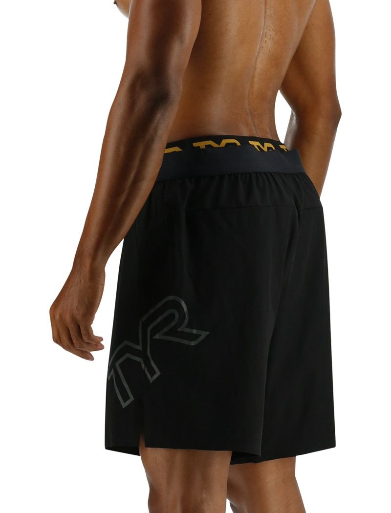 Black Tyr Hydrosphere™ Unlined 7 Unbroken Big Logo Men's Shorts | US-RZJW14782