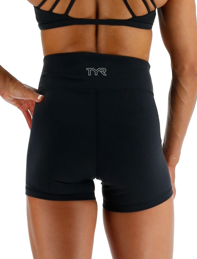 Black Tyr Joule Elite™ High-waisted 3.25 Women's Shorts | US-PBRE57263