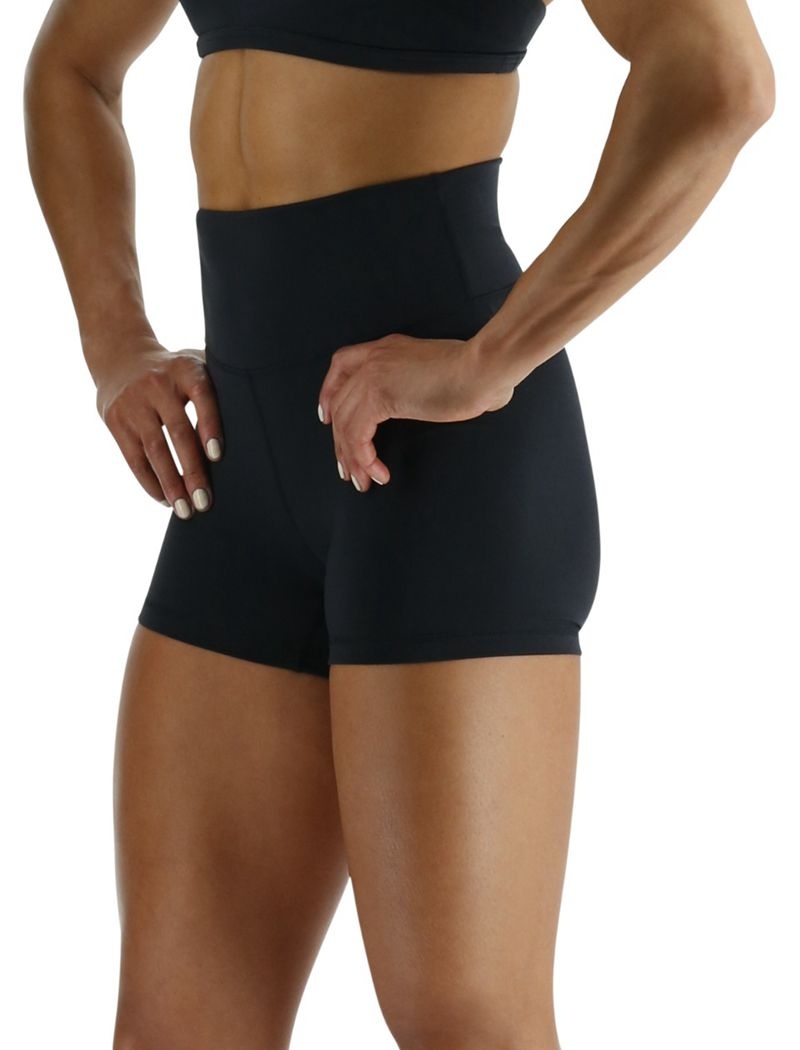 Black Tyr Joule Elite™ High-waisted 3.25 Women's Shorts | US-PBRE57263