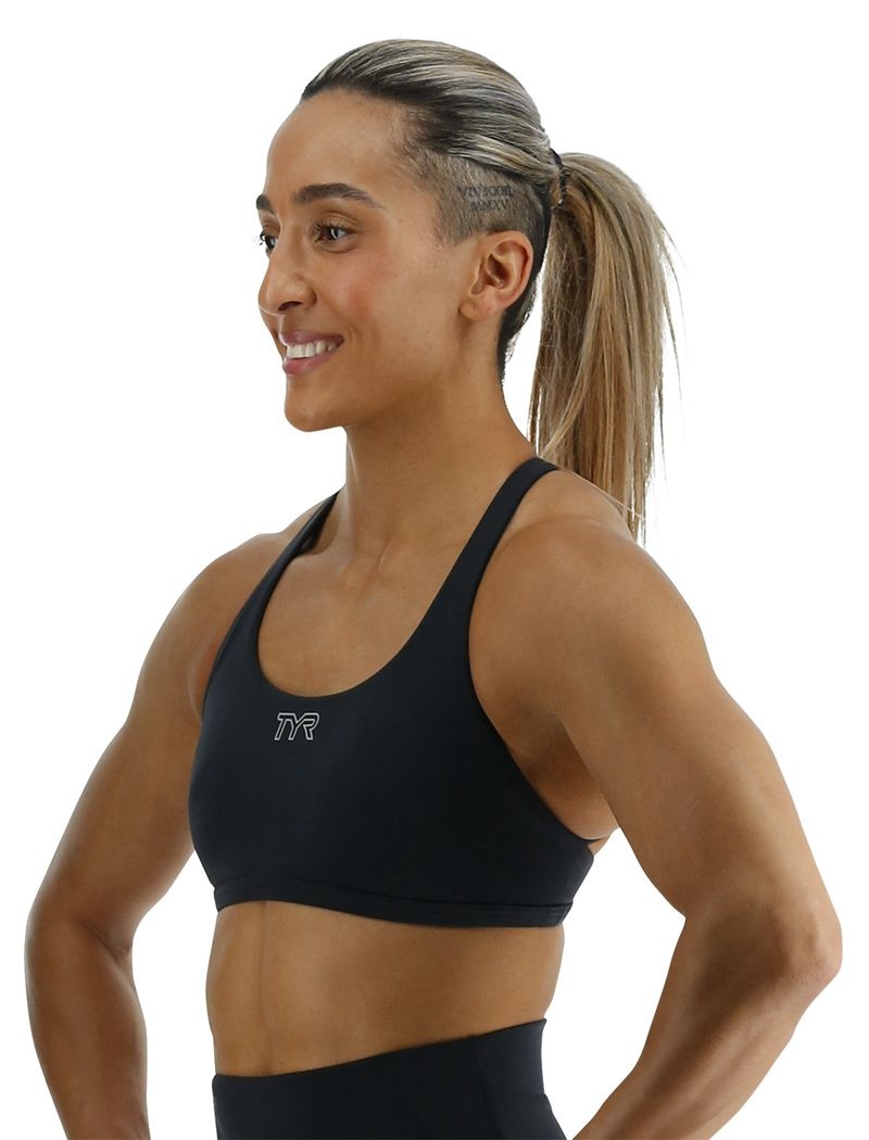 Black Tyr Joule Elite™ Multi-strap Women's Sports Bra | US-IRTW50914