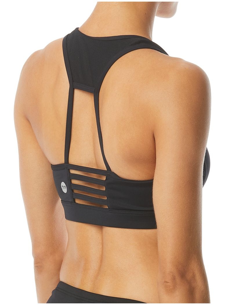 Black Tyr Reilly Women's Swim Bra | US-XMNL67031