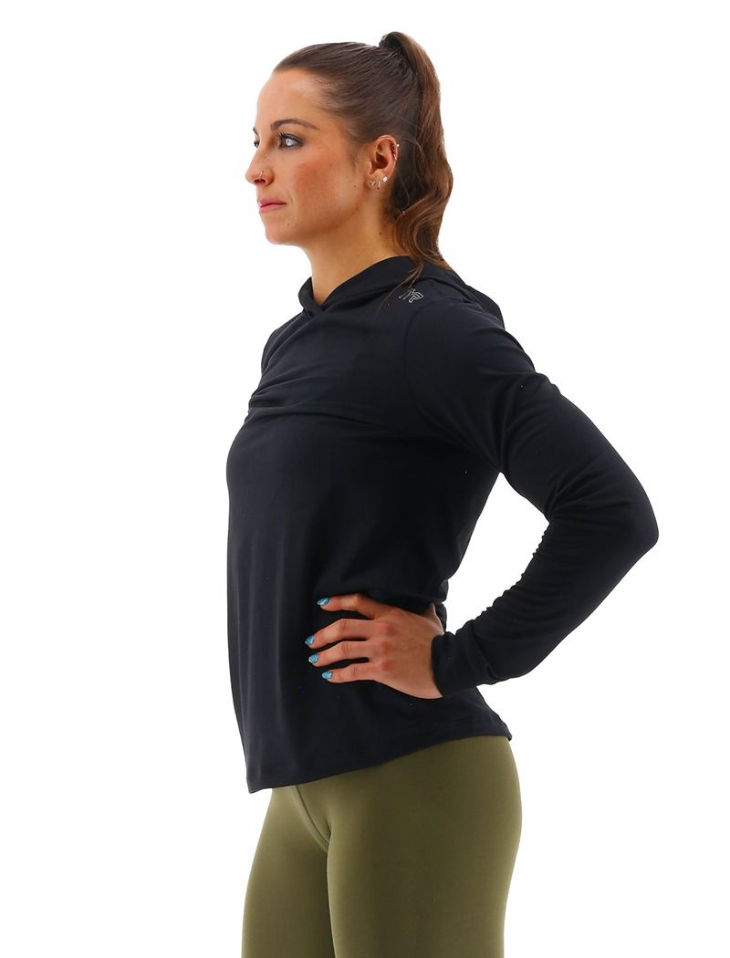 Black Tyr Sls Tech Performance Women's Hoodie | US-YEQS06324