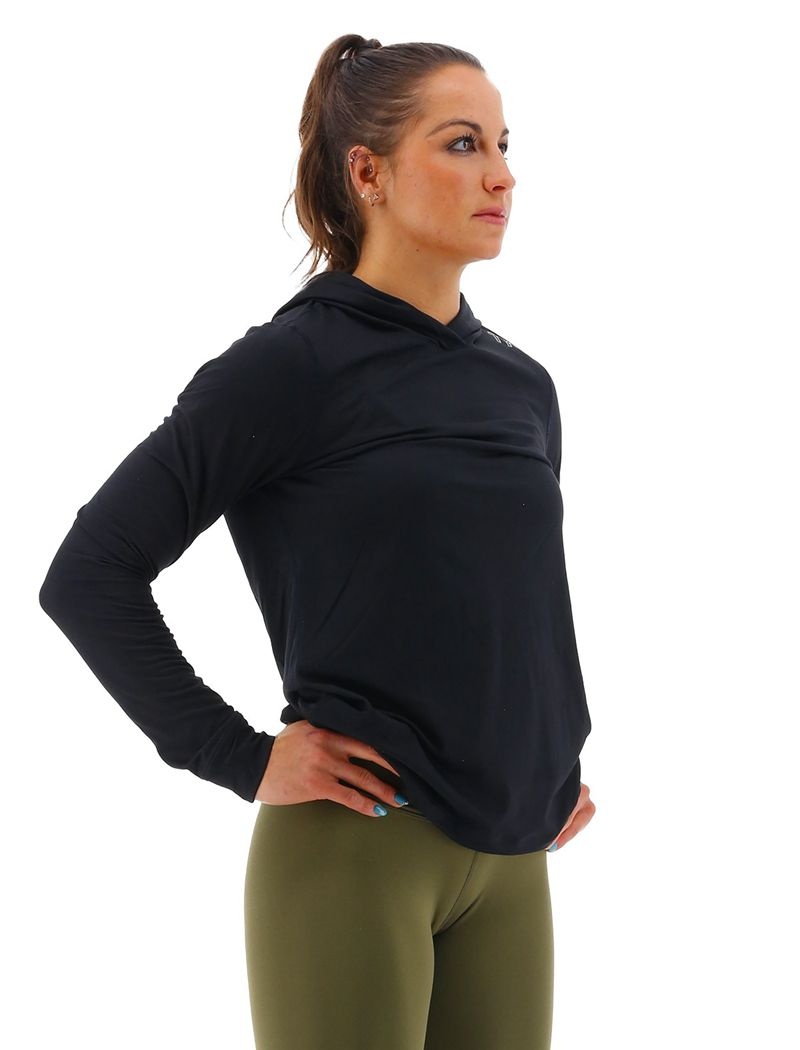 Black Tyr Sls Tech Performance Women's Hoodie | US-YEQS06324