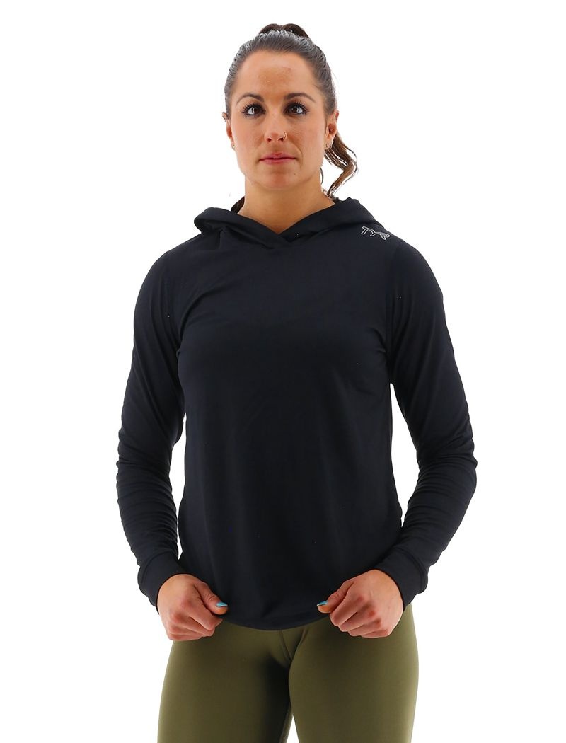 Black Tyr Sls Tech Performance Women\'s Hoodie | US-YEQS06324