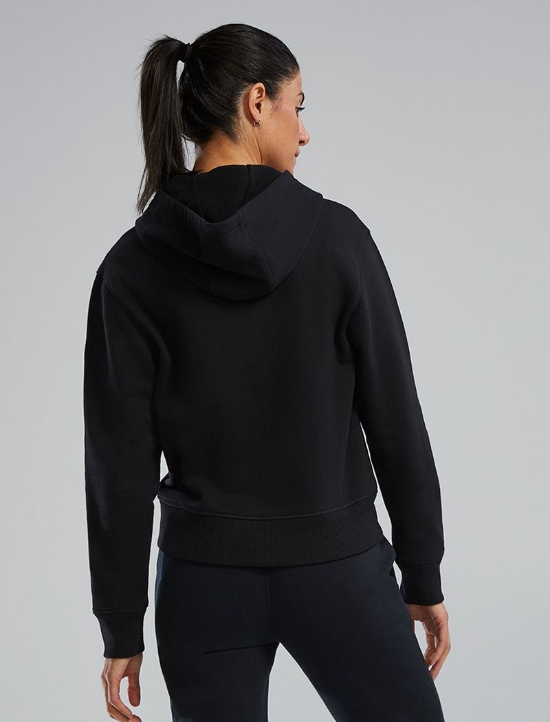 Black Tyr Ultrasoft Heavyweight Terry Full-zip Women's Hoodie | US-SZXF09358