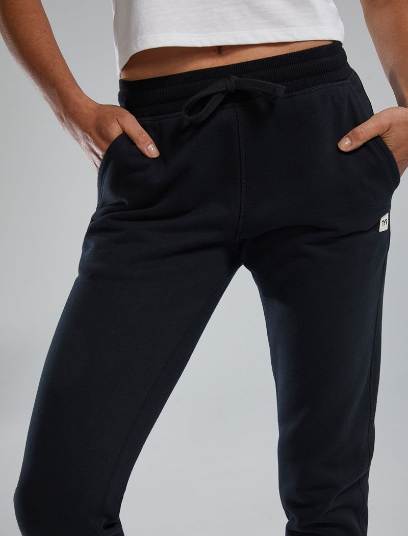 Black Tyr Ultrasoft Heavyweight Terry Women's Joggers | US-KAEN07836