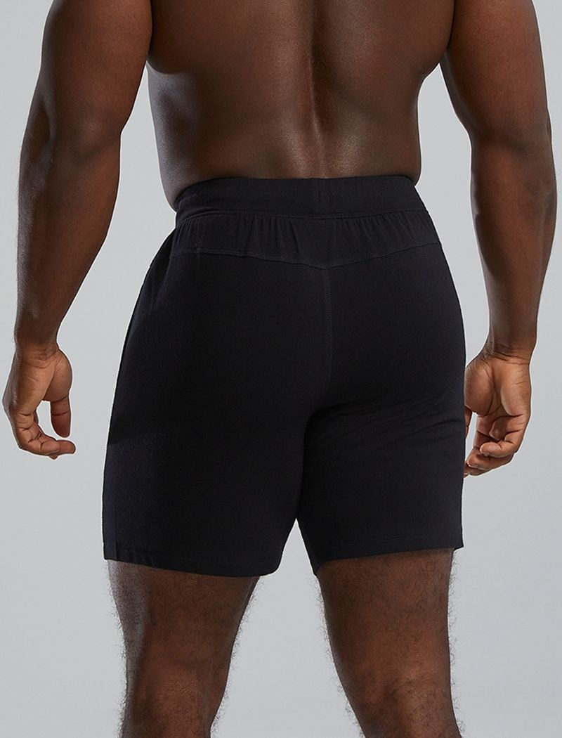 Black Tyr Ultrasoft Midweight Terry A.M. Men's Shorts | US-GCQU32517