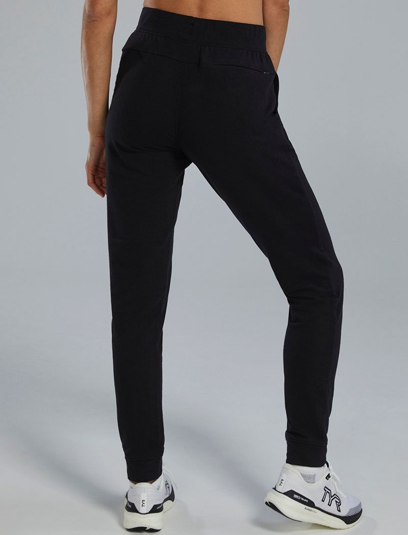 Black Tyr Ultrasoft Midweight Terry A.M. Women's Joggers | US-GHCZ37412