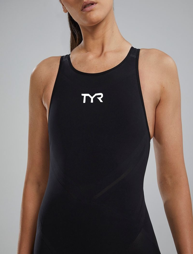 Black Tyr Venzo™ Open Back Women's Swimsuit | US-EPDL52376