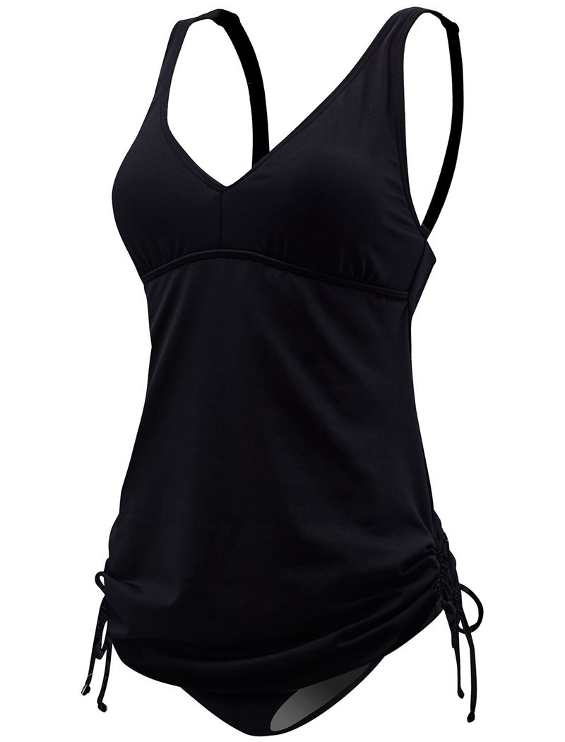 Black Tyr V-neck Sheath Women's Swimsuit | US-XHEV67901