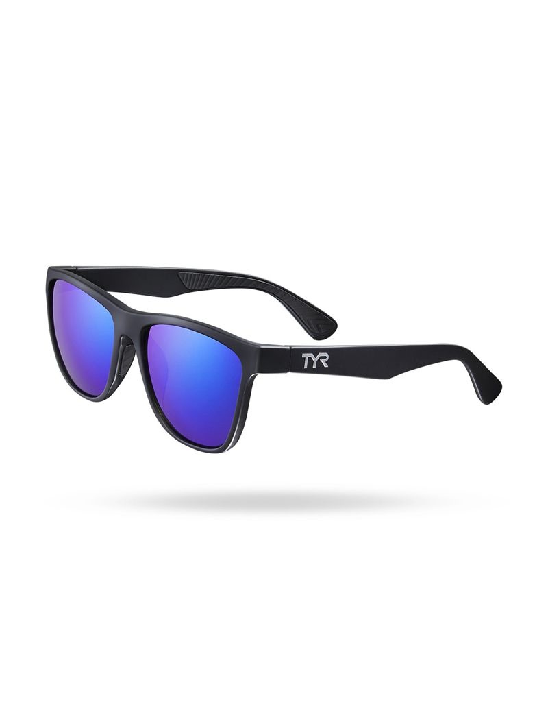 Black / Blue Tyr Raya Hts Polarized Women\'s Sunglasses | US-FGHI13285