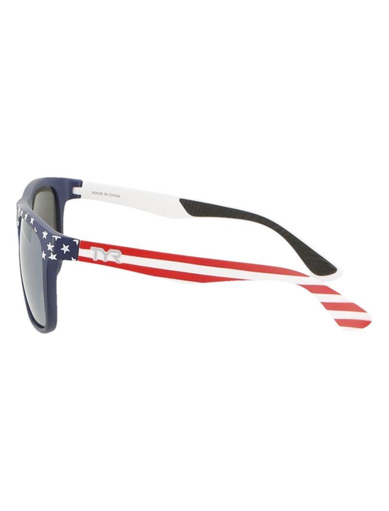 Black / Blue / Red Tyr Apollo Hts Polarized Women's Sunglasses | US-FRVO80613