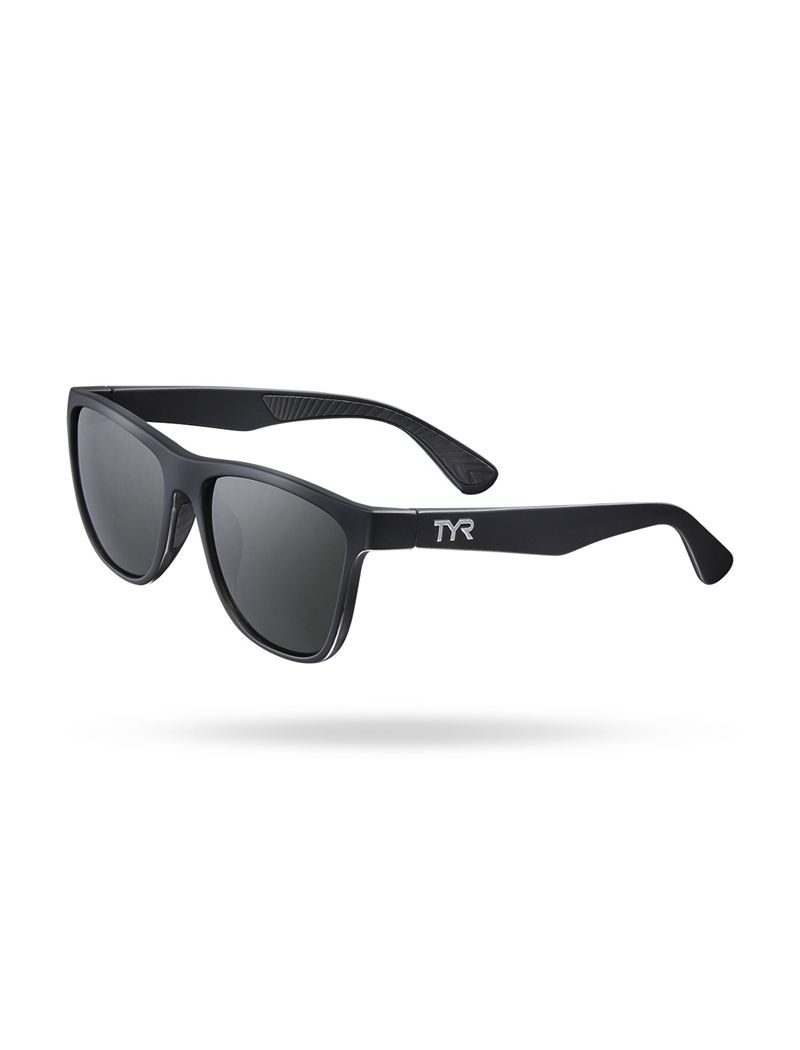 Black / Dark Grey Tyr Raya Hts Polarized Women\'s Sunglasses | US-LDZC03175