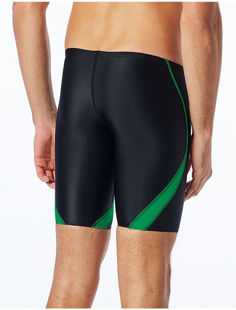 Black / Green Tyr Tyreco™ Alliance Jammer Splice Men's Swimsuit | US-TPEV39427