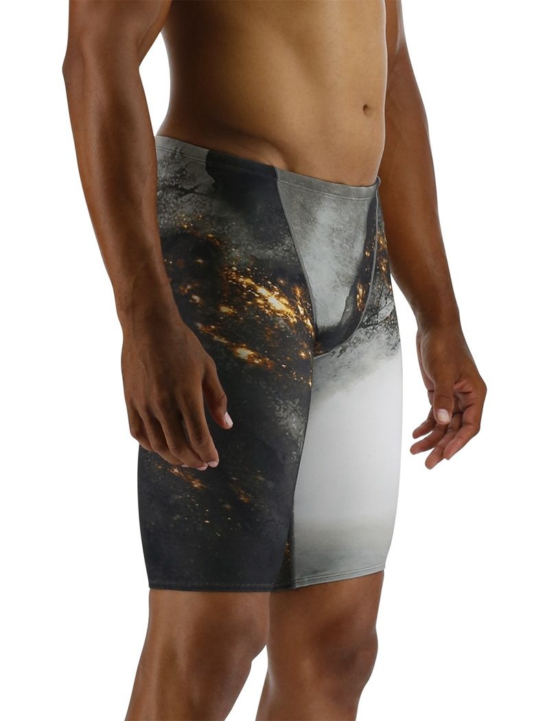 Black / Grey / Gold Tyr Durafast Elite® Jammer Pyrite Men's Swimsuit | US-TBGN42780