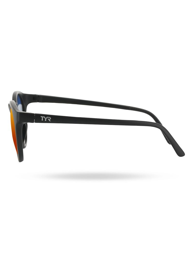 Black / Orange Tyr Sierra Hts Polarized Men's Sunglasses | US-SOIY25163