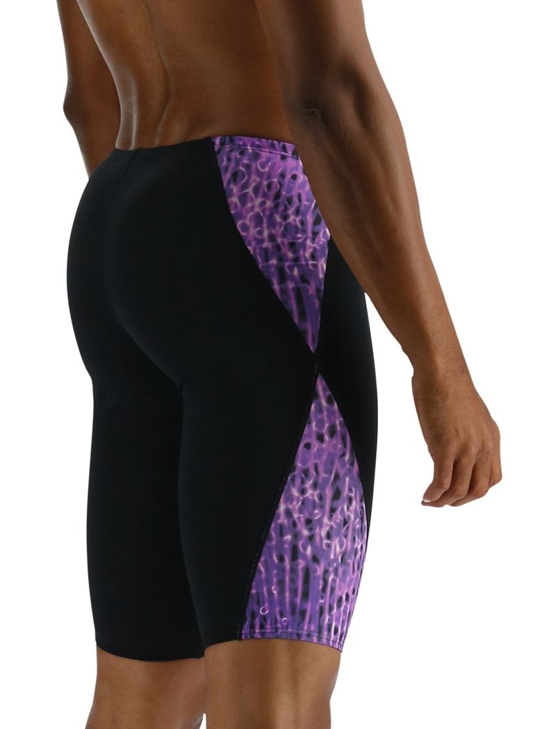 Black / Purple Tyr Durafast Lite® Blade Splice Jammer Atolla Men's Swimsuit | US-JEVA61503