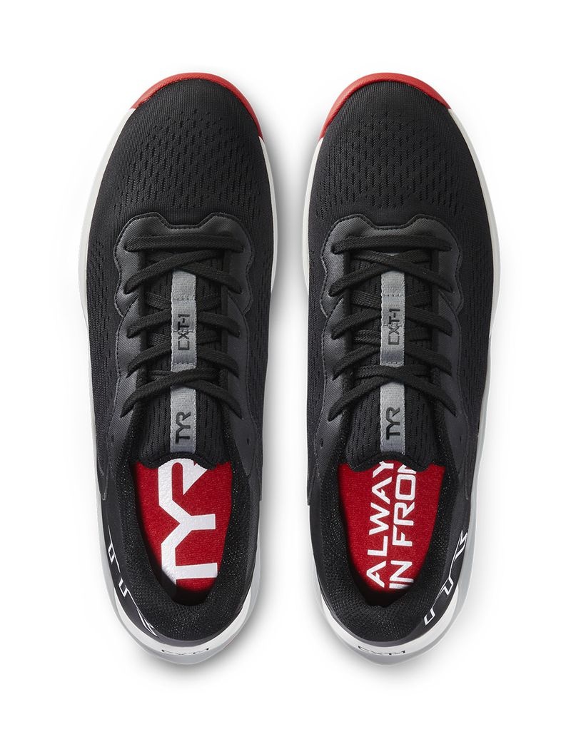 Black / Red Tyr Cxt-1 Trainer Men's Crossfit Shoes | US-VUWC47286