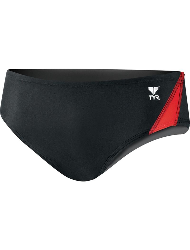 Black / Red Tyr Tyreco™ Alliance Splice Men's Swimsuit | US-ICOT89154