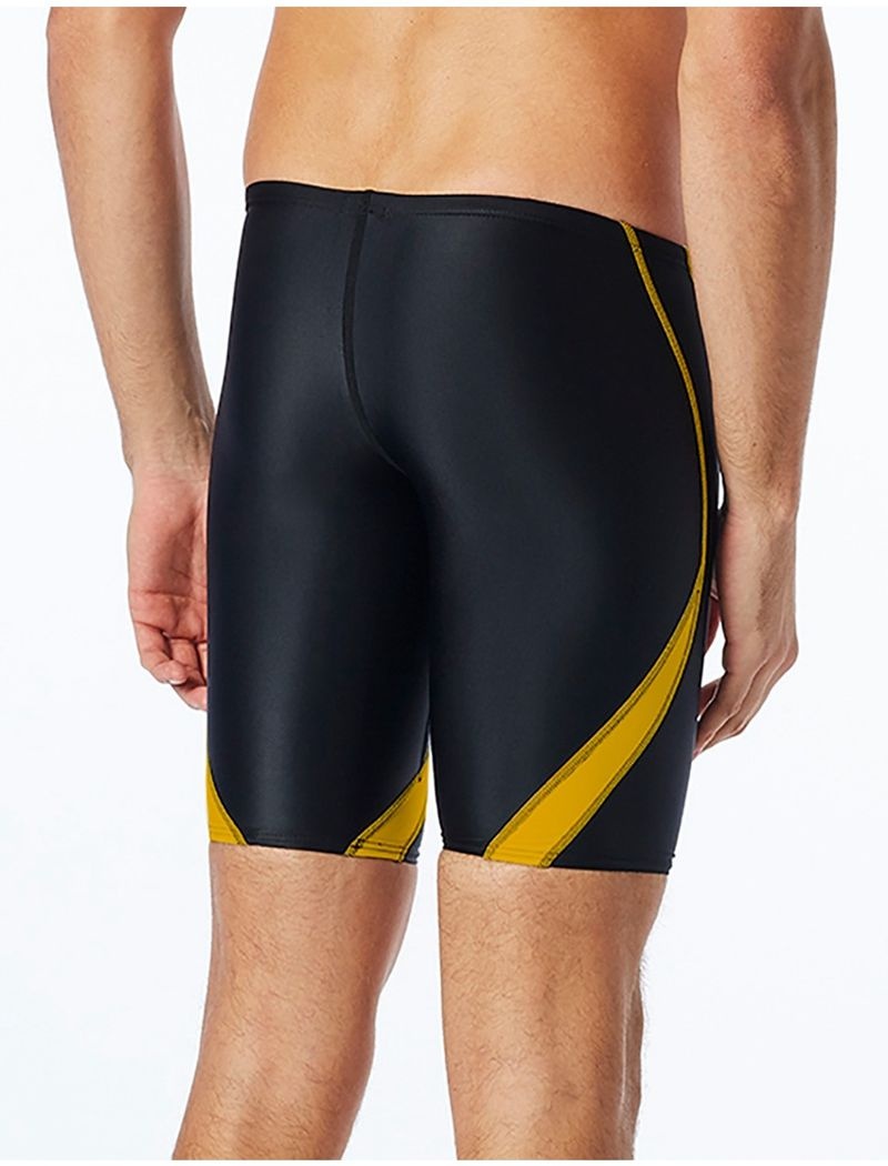 Black / Yellow Tyr Tyreco™ Alliance Jammer Splice Men's Swimsuit | US-RDQJ13246