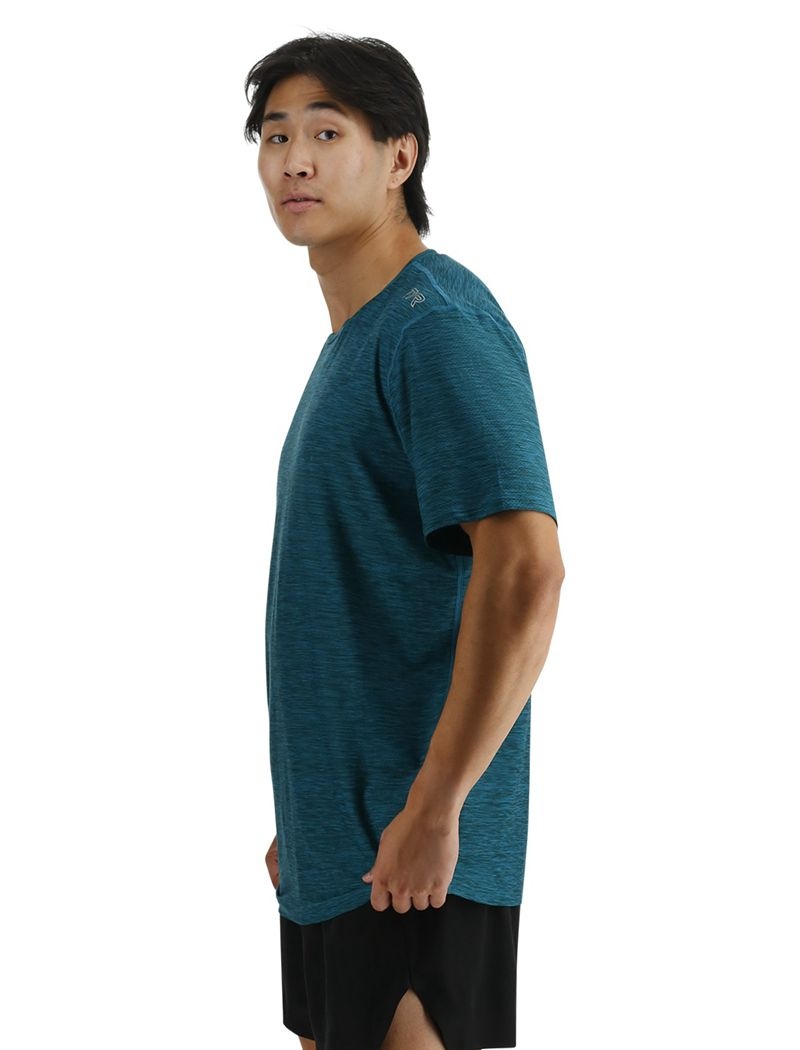 Blue Green Tyr Airtec™ Men's T-Shirt | US-ECPF10564