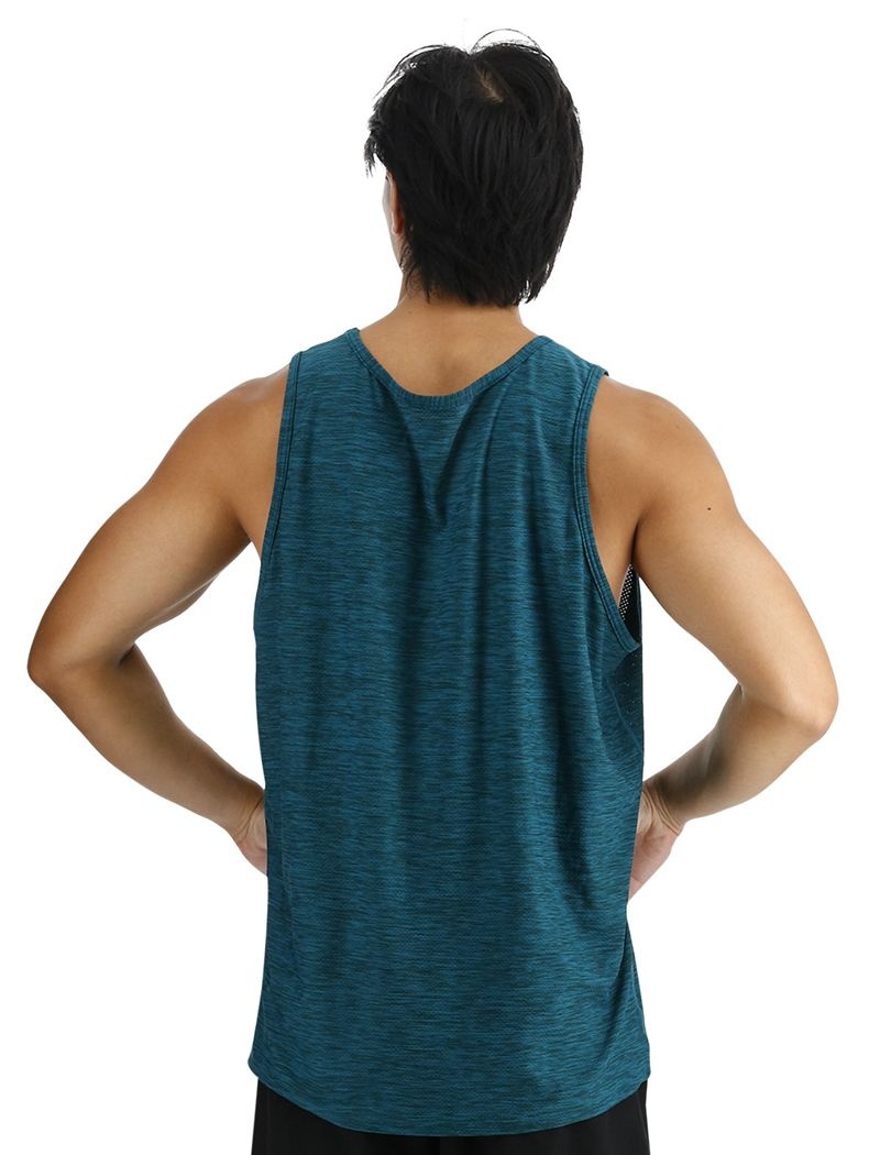 Blue Green Tyr Airtec™ Men's Tanks | US-RXBD96721