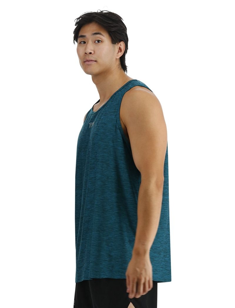 Blue Green Tyr Airtec™ Men's Tanks | US-RXBD96721