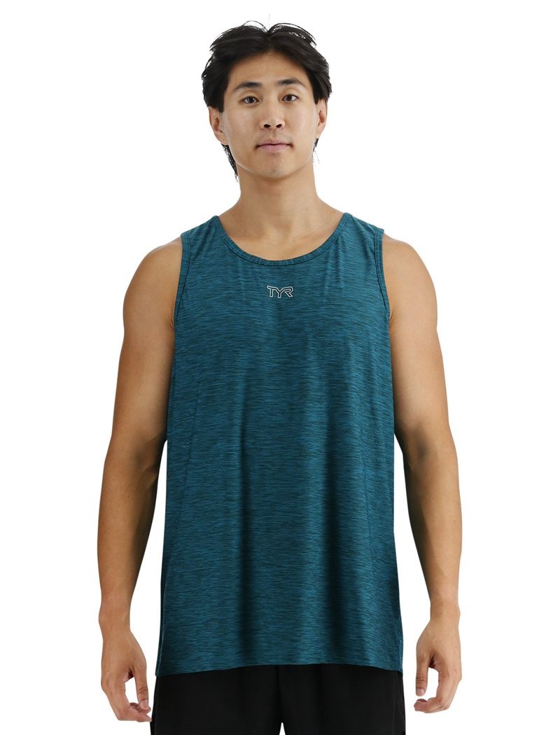 Blue Green Tyr Airtec™ Men\'s Tanks | US-RXBD96721