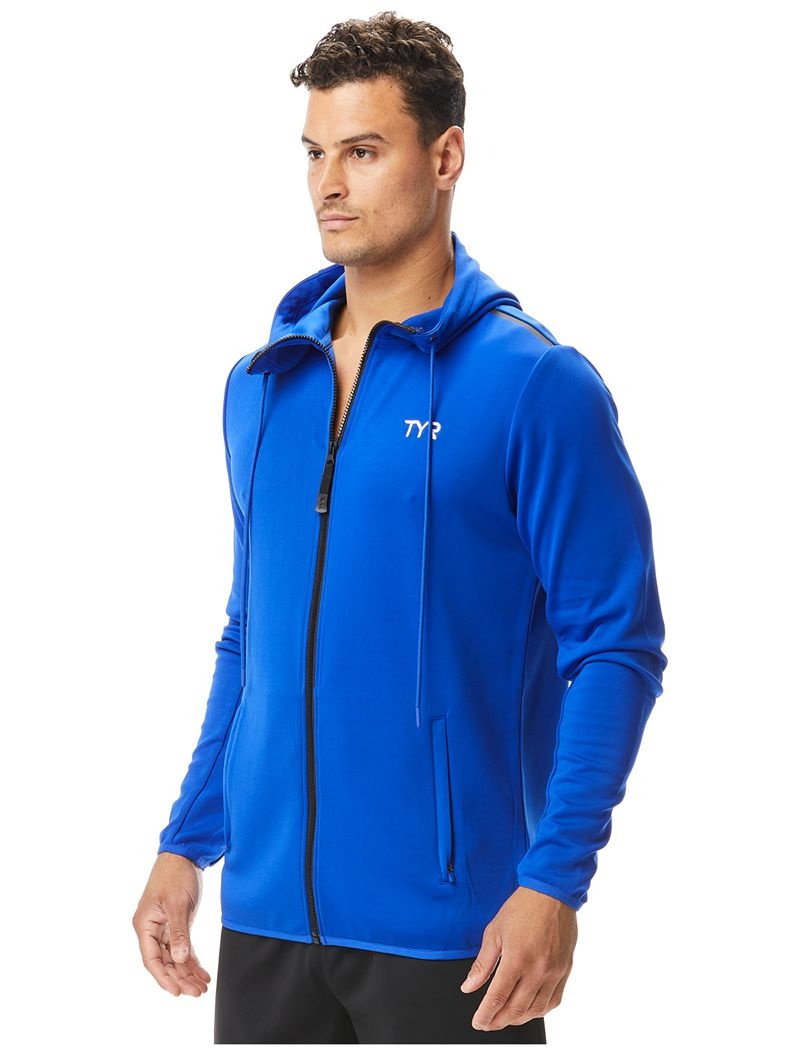 Blue Tyr Alliance Podium Full Zip Men's Hoodie | US-UDGJ70158