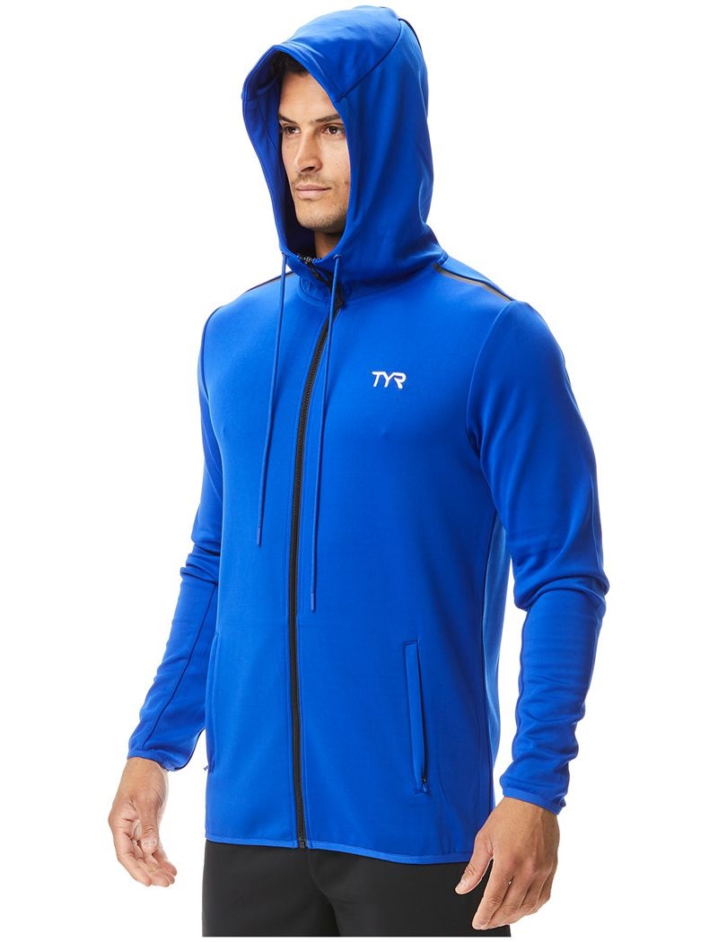 Blue Tyr Alliance Podium Full Zip Men's Hoodie | US-UDGJ70158