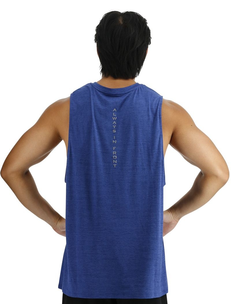 Blue Tyr Climadry™ Big Logo Tech Men's Tanks | US-RBML76294