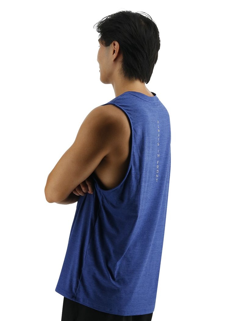 Blue Tyr Climadry™ Big Logo Tech Men's Tanks | US-RBML76294