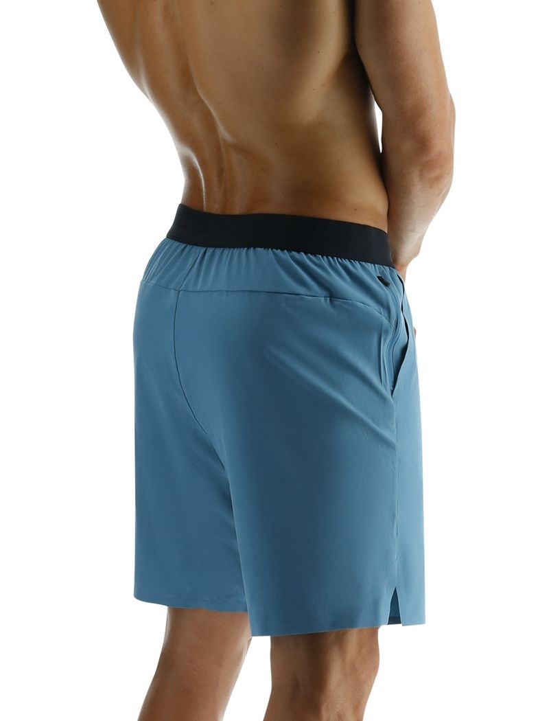 Blue Tyr Hydrosphere™ Lined 7 Unbroken Big Logo Men's Shorts | US-YMVO78359