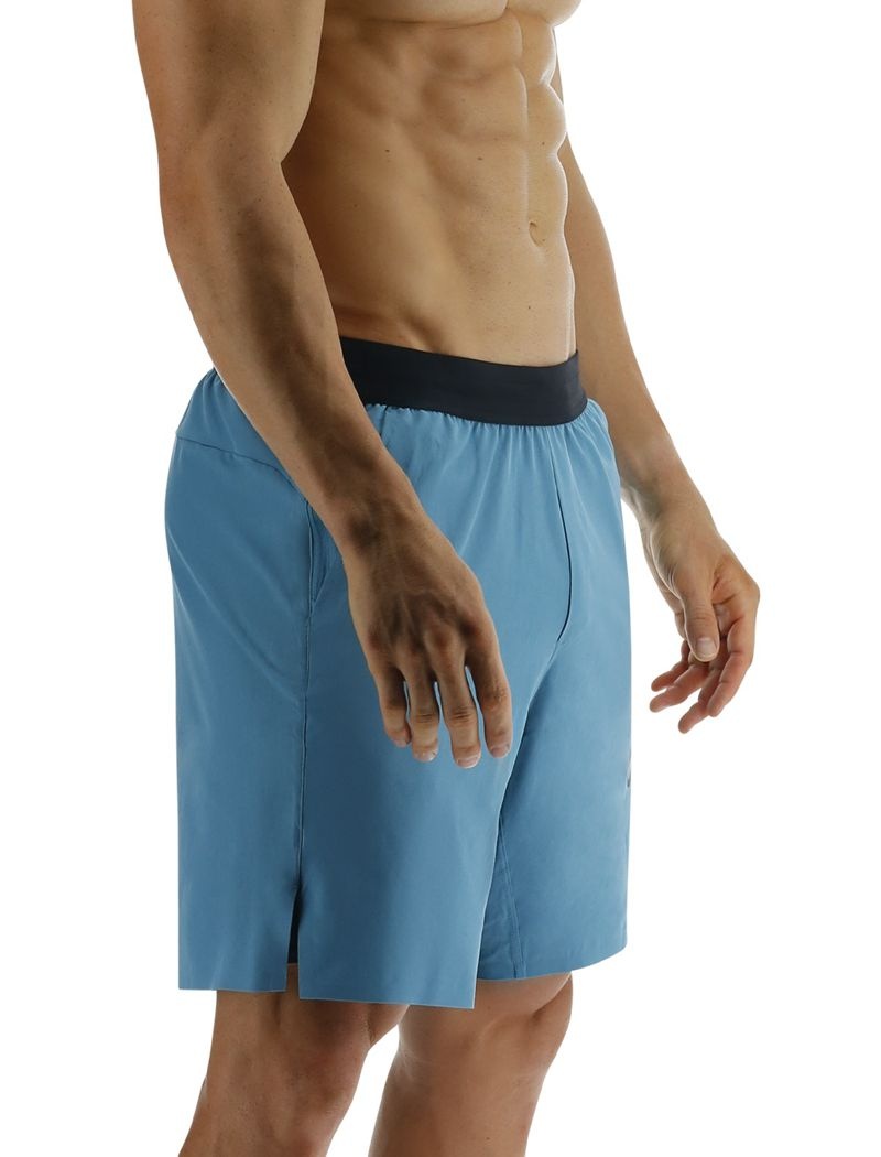 Blue Tyr Hydrosphere™ Lined 7 Unbroken Big Logo Men's Shorts | US-YMVO78359