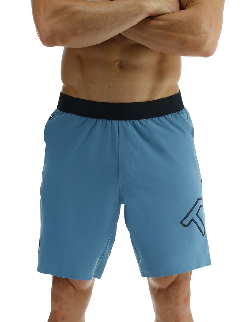 Blue Tyr Hydrosphere™ Lined 7 Unbroken Big Logo Men\'s Shorts | US-YMVO78359