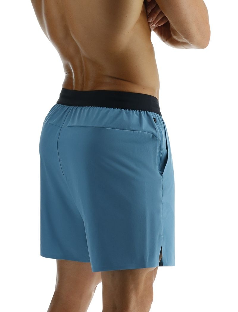 Blue Tyr Hydrosphere™ Unlined 7 Unbroken Big Logo Men's Shorts | US-WKFM94026