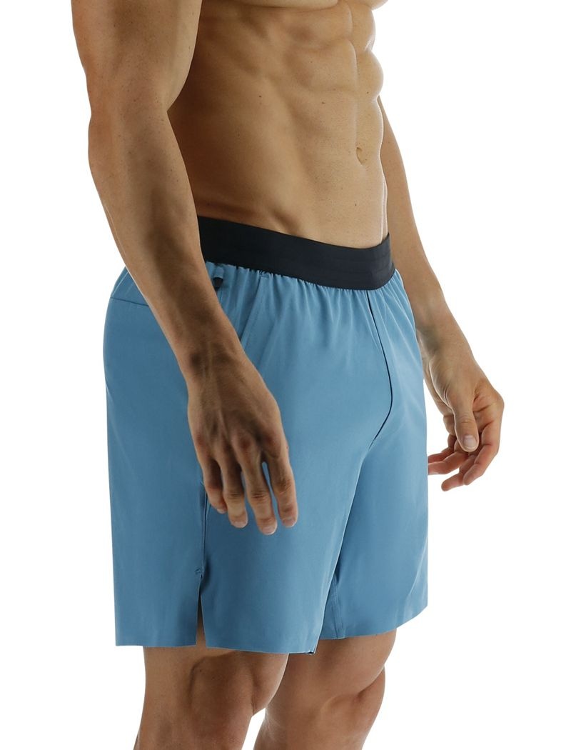 Blue Tyr Hydrosphere™ Unlined 7 Unbroken Big Logo Men's Shorts | US-WKFM94026