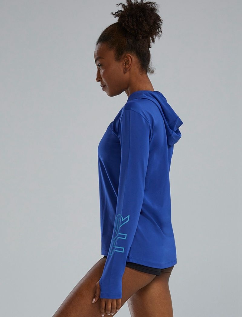 Blue Tyr Sundefense Women's Hoodie | US-NZJO32450