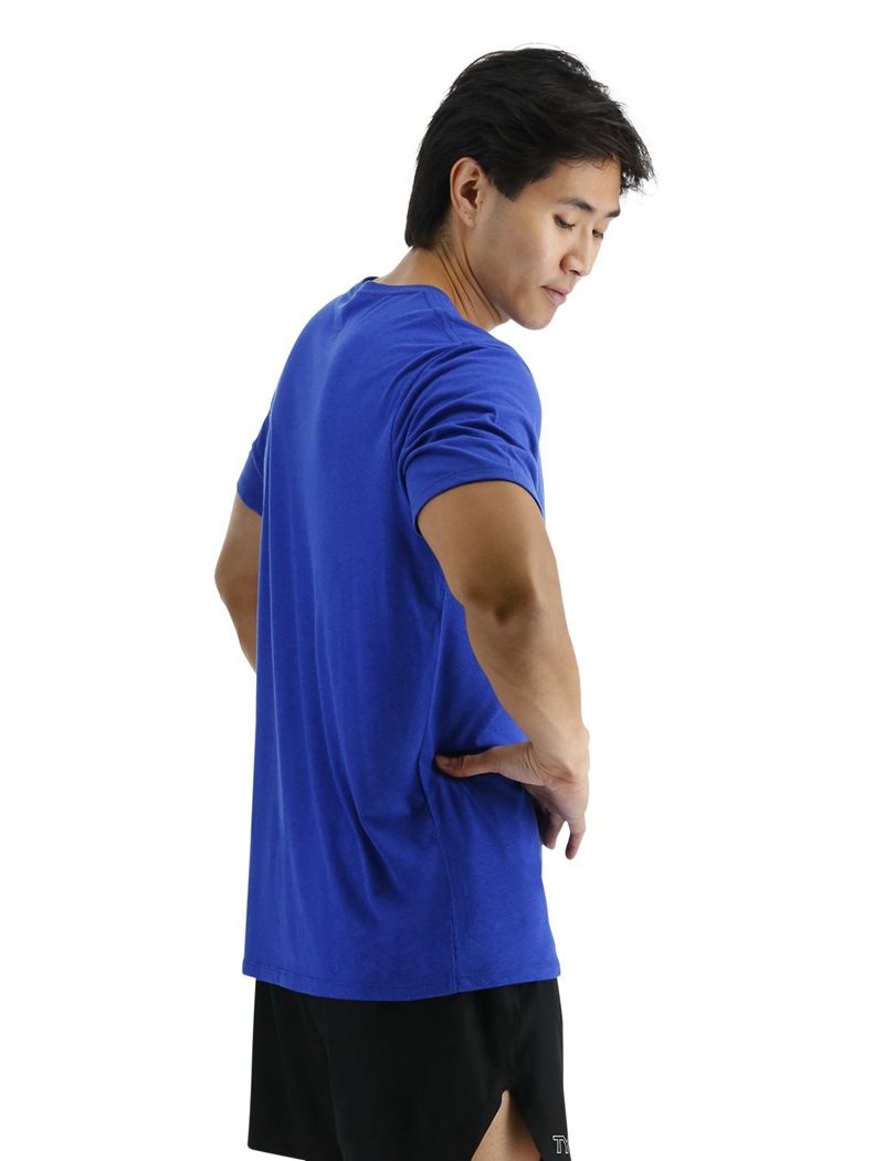 Blue Tyr Ultrasoft Lightweight Tech Men's T-Shirt | US-CEWX20935